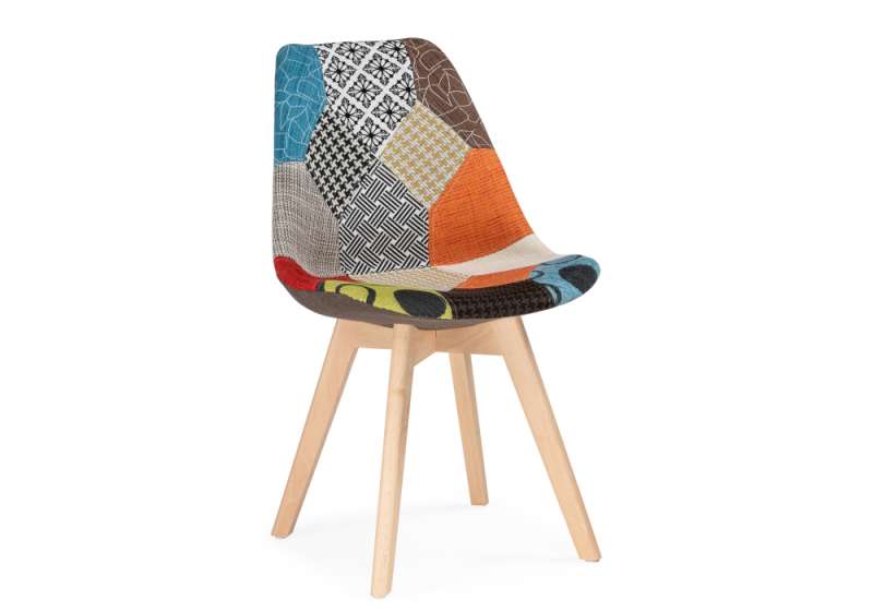 Стул деревянный Mille fabric multicolor (49x60x83). 