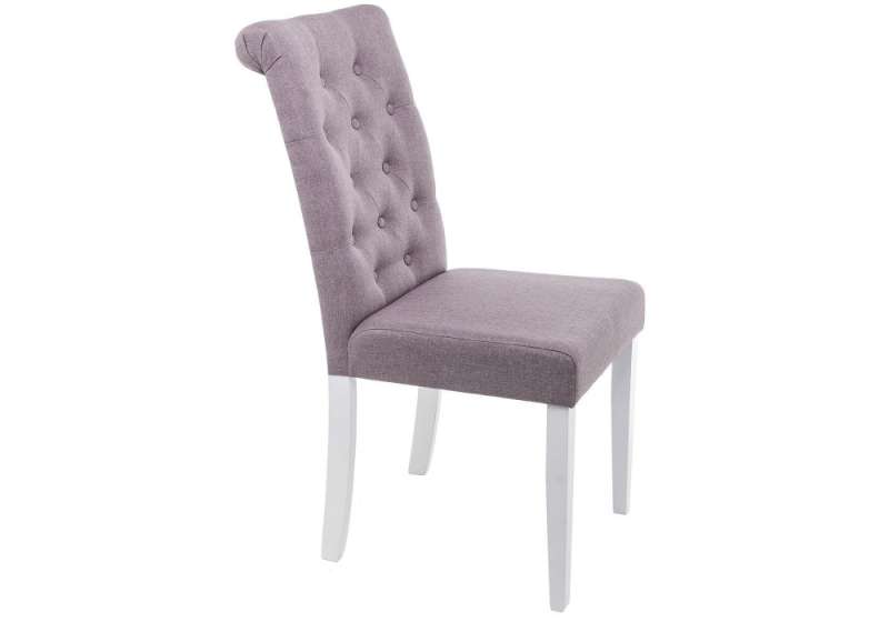 Стул деревянный Amelia white / fabric fog (45x62x95). 