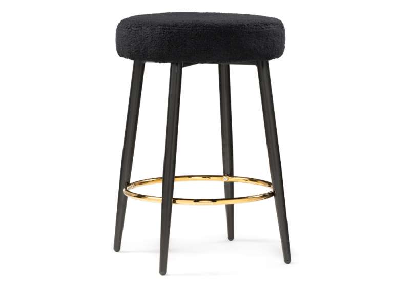 Барный стул Plato black fabric (43x43x65). 