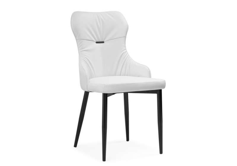 Стул на металлокаркасе Neli white / black (49x60x90). 